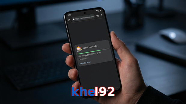 Main screen of Khel92 apk page for PK players