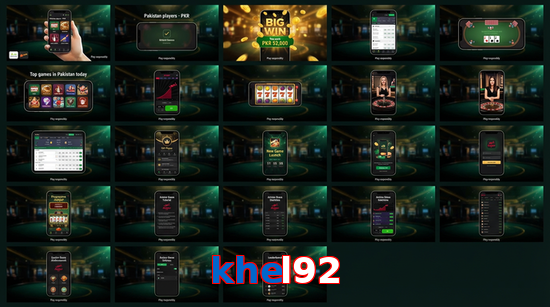 Main screen of Khel92 bet page for PK players