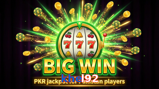 Big win animation on Khel92 slot game