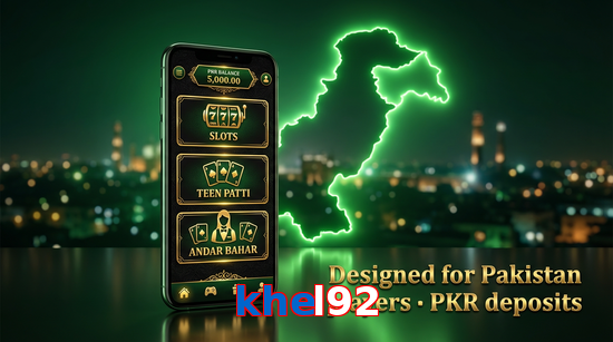 Main screen of Khel92 pk page for PK players